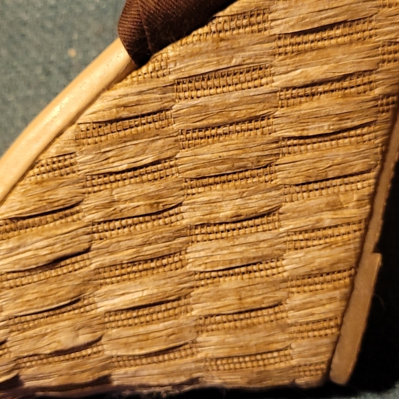 Brown wedge platform sandal high heel - Picture 9 of 9